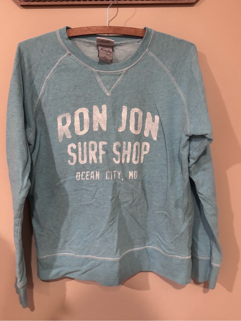 Ron Jon Surf Shop Crewneck Sweater - Light Teal